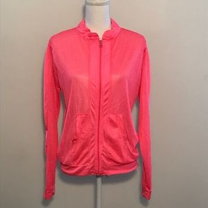Lightweight Jacket Sheer Large Hot Pink